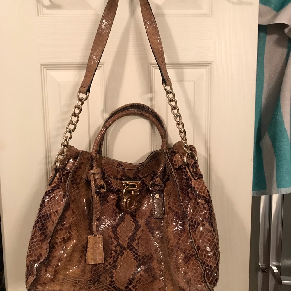 COPY - Michael Kors snakeskin purse/bag - Picture 2 of 5